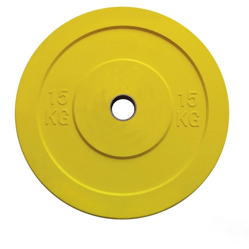 TOORX CHALLENGE BUMPERPLATE  - 15 KG i farven gul